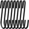 18 Pack ESFUN 4 inch Heavy Duty S Hooks Black Pan Pot Holder Rack Hooks S Shaped Hooks Hangers for Oval Ceiling Pot Rack Hanging Kitchenware Spoon...