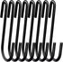 18 Pack ESFUN 4 inch Heavy Duty S Hooks Black Pan Pot Holder Rack Hooks S Shaped Hooks Hangers for Oval Ceiling Pot Rack Hanging Kitchenware Spoon...