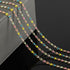 Mixed Color Enamel Cable Rolo Chains Bulk Oil Drip Rainbow Necklace Bracelet DIY Jewelry Making Supplies Gold Plated Brass Chain Roll...