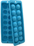 SILICONE 14 BALL ICE TRAY - BLUE - EASY RELEASE FLEXIBLE ICE TRAY WITH REMOVABLE TOP AND SPILL RESISTANT DESIGN...
