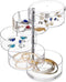LETURE 5-Layers Rotatable Jewelry Storage Organizer Box for Earrings Hair Accessories & Beauty Supplies Earrings Necklaces Bracelets (5-Layers)...