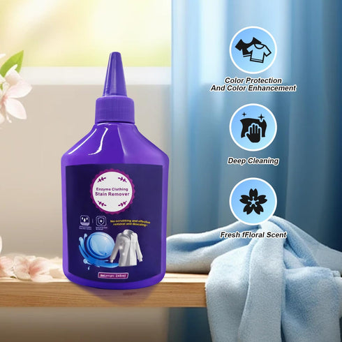 New Laundry Stain Remover,240ml Clothes Oil Stain Remover,Stubborn Stains Cleaner,Enzyme Cleaner,Laundry Detergent,Enzyme Laundry Stain Remover,St...