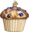 Old World Christmas Glass Blown Ornament Blueberry Muffin (32263)...