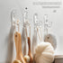 Self Adhesive Hooks 8 Pcs Acrylic Hook Wall Hooks for Bathroom Kitchen Office Sticky Hooks for Door Closet Decorative Wall Hanger Waterproof Home ...