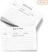 75 Count Recipe Cards 4x6inch Double Sided Thick Card Stock Fit with Recipe Binder Recipe Box Modern Minimal Design...