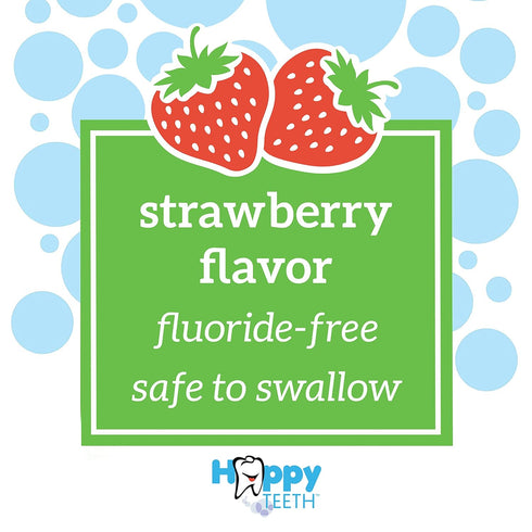 Dr. Brown's Fluoride-Free Baby Toothpaste, Infant & Toddler Oral Care, Strawberry, 3-Pack, 1.4oz/40g, 0-3 years...