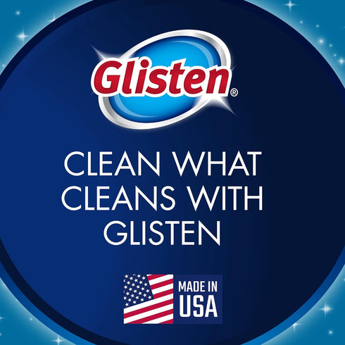 Glisten Dishwasher Cleaner, Removes Limescale, Rust, Buildup, and Grease, Lemon Scent, 12 Ounce Bottle, 3-Pack...