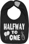 Aiden's Corner Handmade Cute Baby Boy Girl Half Birthday Bibs - Halfway To One...