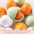 SallyFashion 6PCS Wooden Egg Toys, Easter Egg Toys Wooden Play Food Pretend Play Food Sets for Kids Early Development Learning Birthday Gifts...