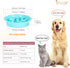 JASGOOD Slow Feeding Dog Bowl for Raised Pet Feeders Blue Maze Food Water Bowl Compatible with Elevated Diners(Blue,Fit Opening Fit Opening 7.5"-8...