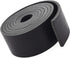 Mandala Crafts 1 Inch Wide Black Leather Straps for Crafts - 2.5mm Thick 6 Feet Long Flat Soft Genuine Full Grain Cowhide Leather Strips Bands for...