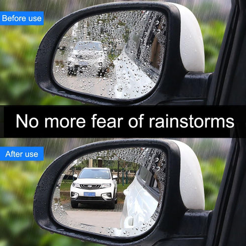 Car Rearview Mirror Film, 5.9"x3.9"HD Nano Waterproof Rainproof Transparent Protective Sticker, Universal Car Windows, Rearview Mirrors, Protectiv...