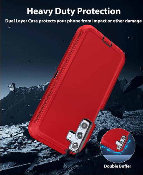 Jelanry Case for Samsung Galaxy A25 5G Full Body Heavy Duty Rugged Dual-Layer Protection, Dust/Drop Proof Shockproof Matte Scratch Armor Back Cove...
