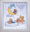 Tobin Heavenly Bears Sampler, 8 x 10 Counted Cross Stitch Kit, White/Multicolor...