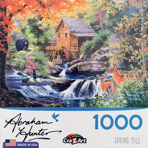 RoseArt - Abraham Hunter - Spring Mill - 1000 Piece Jigsaw Puzzle for Adults...