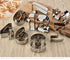 Large Number Cookie Biscuit Cutters Set 3 Inches, 9 Piece Stainless Steel Numbers Cutter Set Tools for Kitchen,Baking...