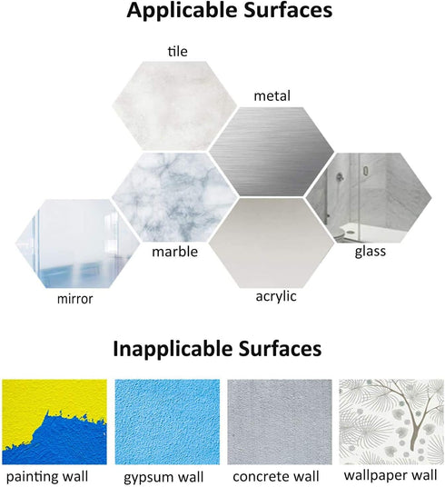 VIS'V Suction Cup Razor Holder, Shower Suction Razor Hooks for His and Hers, Removable and Reusable, Clear, 4 Pcs...