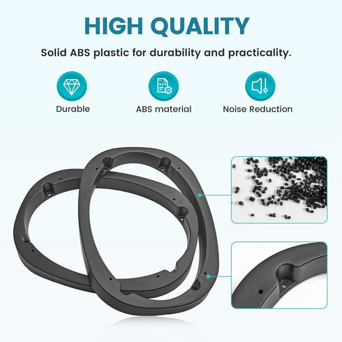 6X9 Universal Plastic Vehicle Speaker Spacer Ring Adapter, 6x9 Inch Car Speaker Spacer Mounting Bracket Adapter Refit Audio Speaker Mat, 1 Pair...