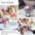 Artificial Rose Flower Bouquet Set, Hydrangea Hand Bouquet and vase, Ins Style Artificial Flower Set?Purple?...