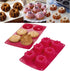 Webake Fancy Fluted Tube Cake Pan Non-stick Silicone Mini Tube Cake Baking Pan Kugelhopf Cake Mold Pack of 2...