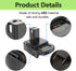 for Dewalt & for Milwaukee to Ryobi Battery Adapter, Fit for Dewalt 18v-20v & for Milwaukee 18v M18 Lithium Batteries, DM18RL converter use for Ry...