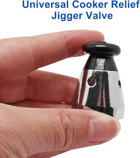 Pressure Cooker Relief Jigger Valve 1Pc, Universal Pressure Cooker Jigger Valve with Exhaust Rod, Whistle for Weight Pressures Control 80KPA Safet...