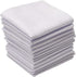 Perry Ellis 12 Pack Handkerchief (100% Cotton White with Satin Border, 16" x 16")...