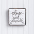 Primitives by Kathy Please Seat Yourself Inset Bathroom Home Décor Sign One Size...