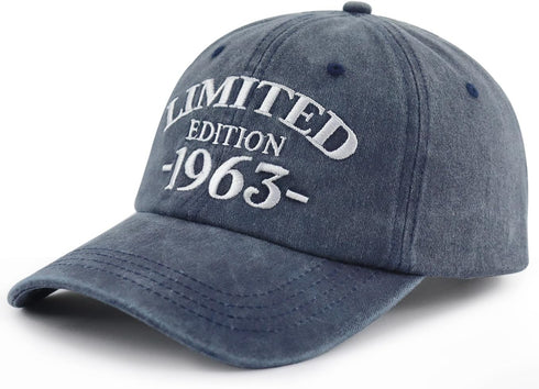 Limited Edition 1960 1961 1962 1963 1964 1965 1966 1967 1968 1969 Hat for Men Women, Adjust Birthday Baseball Cap...