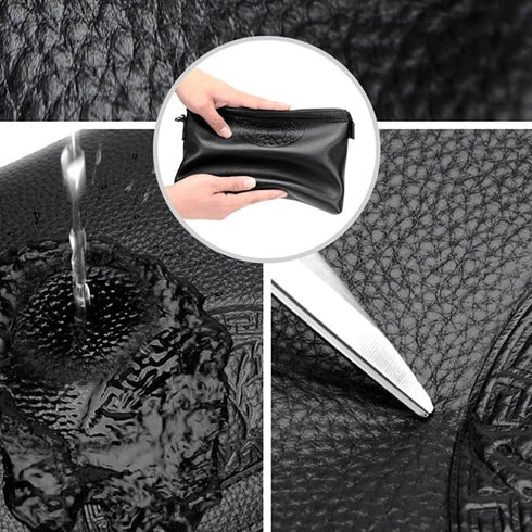 Eshow Clutch Purse for Men, Clutch Wallet Long Wallets with Zipper PU Leather Men's Coin Purse Business Card Holders Wrist Wallet Gift for Father ...
