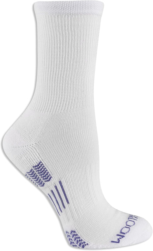 Fruit of the Loom Women's Everyday Active Crew Socks, White, Purple, Pink, Green, Blue, Shoe Size: 4-10...