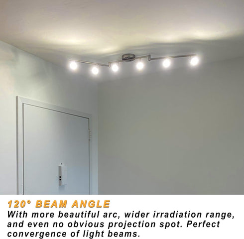 ALIDE MR16 50W Led Bulbs Replacement,5W MR16 GU5.3 Bi-Pin 4000K Natural White,Wide Angle 120 Degree Beam,12V MR16 LED Bulb for Overhead Tracking F...