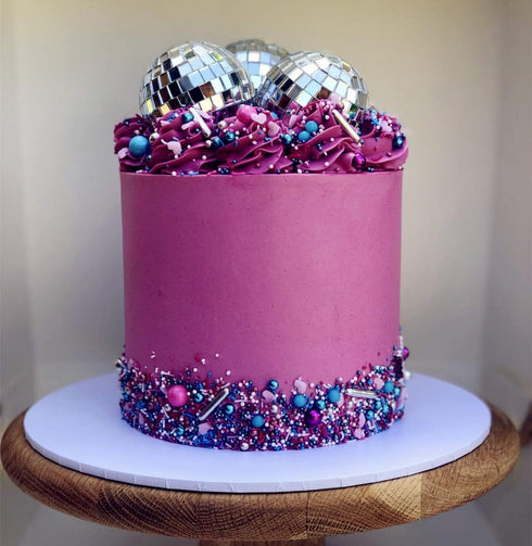 JeVenis Disco Ball Cake Decoration 70's Disco Party Supplies Disco Ball Dance Birthday Party Supplies...