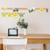 16 Pack Small Bulletin Strip Cork Strip Cork Board Tiles Bulletin Bar Strips for Walls, Adhesive Pin Board for Classroom Memo Office Home Kitchen ...