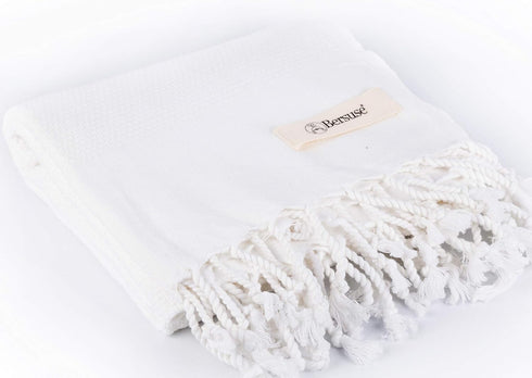 Bersuse 100% Cotton Ventura Premium Turkish Towel Beach Towel Bath Towel - Soft, Absorbent, Quick-Dry Peshtemal for Bath & Beach Towels- 37x70 Inc...