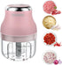 Electric Garlic Chopper, 250ML Mini Portable Veggie Chopper, Garlic Grinder Masher Onion Chopper, Blender to Vegetable, Wireless Food Processor fo...
