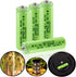 AA Solar Light Batteries Rechargeable AA Batteries NIMH 600mAh 1.2V Double A Rechargeable Battery for Garden Lawn Landscaping Solar Lamps Remotes...