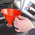 DEDICO Oil Funnels - Plastic Funnel Set for Car, Automotive, Kitchen - Mini, Small, Large Red (8pcs)...