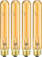 Leools E26 LED Bulb Dimmable 4W led Bulb Equal 40 Watt Light Bulb Warm White 2500K Amber Edison Bulb AC120V 350lm T10 led Bulb for Rustic Pendant,...