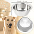 4 Pack Stainless Steel Dog Bowls, 8 Inch Basic Metal Dog Bowls Food and Water Dish for Small Large Dogs, Puppy...