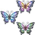 3 Pack Metal Butterfly Wall Art Outdoor Decor, Butterflies Spring Wall Sculpture Hanging Metal Wall Decorations for Garden, Patio, Fence, Yard, Li...