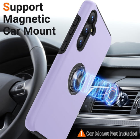 AOUIA Samsung Galaxy S23 FE Case, Slim Fit Protective Phone Case with Kickstand Full Body Protection Anti-Scratch Shockproof Case Compatible with ...