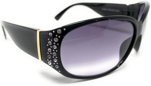 (TM - Women's Designer Inspired Rhinestone Sunglasses...