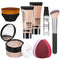 Foundation Set Natural Foundation Foundation Full Coverage Face Primer Kabuki Brush Foundation Brush Makeup Sponge Makeup Foundation Kit...