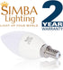 Simba Lighting LED Candelabra Light Bulbs B11 (C37) Candle Shape E12 Base (6 Pack) | Decorative 7W 60W Replacement 110V, 120V for Chandelier, Ceil...