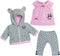 Sophia's - 15" Doll - Panda Bear Hooded Sweatshirt, Tunic & Polka Dot Leggings - Light Pink (Copy)...