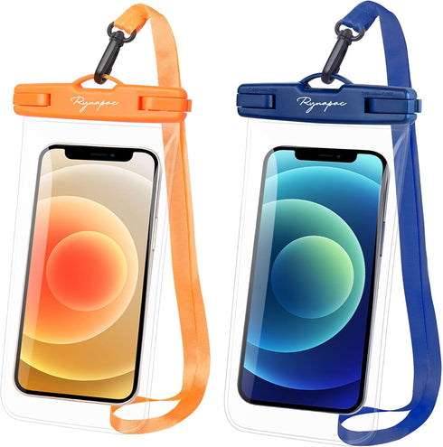 Waterproof Phone Pouch Bag - 7.5in Water Proof Cell Phone Case for Beach Travel Must Haves, IPX8 Dry Bag with Lanyard for iPhone 16 15 Pro Max Gal...