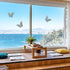 Anti Collision Window Stickers for Birds, Glass Window Decals Clings for Bird Strikes, Stop Birds from Hitting Windows, Butterfly, 16 Pieces...