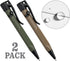 Rite in the Rain Weatherproof Olive Drab and Flat Dark Earth Mini Bolt-Action Pens - Black Ink, 2 Pack (No. TAC20)...