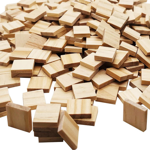 300 Pcs Wood Blank Letter Tiles, Wooden Blank Scrabble Tiles for DIY Craft Supplies Decoration...
